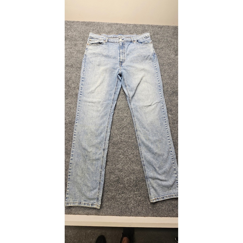 Levis 541 Athletic Taper Light Wash Jeans Mens 42x38(42x36} Blue 18757-0140